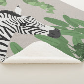 Zebra zwischen Blättern Sherpadecke (3/4)