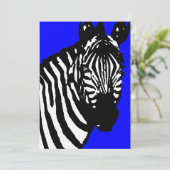 Zebraankündigungen/Einladungen Einladung (Stehend Vorderseite)