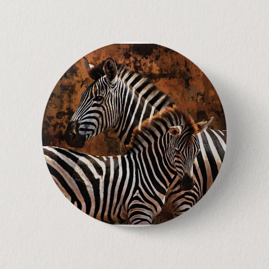 Zebrababykunst Button (Vorderseite)