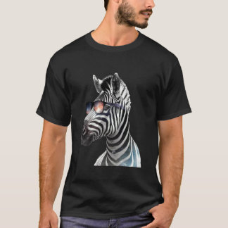 Zebrabild Kunstwerk Afrikanischer Tierliebhaber Sa T-Shirt