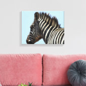zebrablaue Leinwand (Insitu (Wohnzimmer))