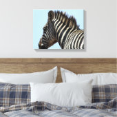 zebrablaue Leinwand (Insitu (Schlafzimmer))