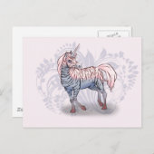 Zebracorn zebra-unicorn postkarte (Vorne/Hinten)