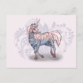 Zebracorn zebra-unicorn postkarte (Vorderseite)