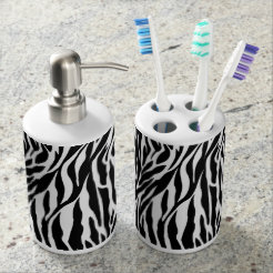 Zebra Badezimmer-Set | Zazzle.de