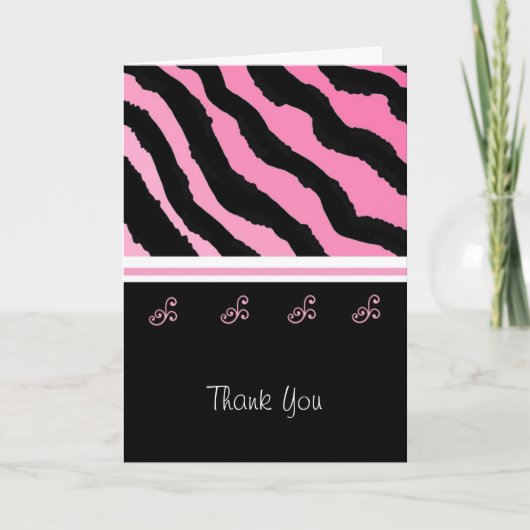 Zebradruck Danke (Vorderseite)