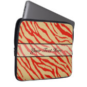 Zebradruck für Retro-Tiere 17 Laptopschutzhülle (Vorne Rechts)