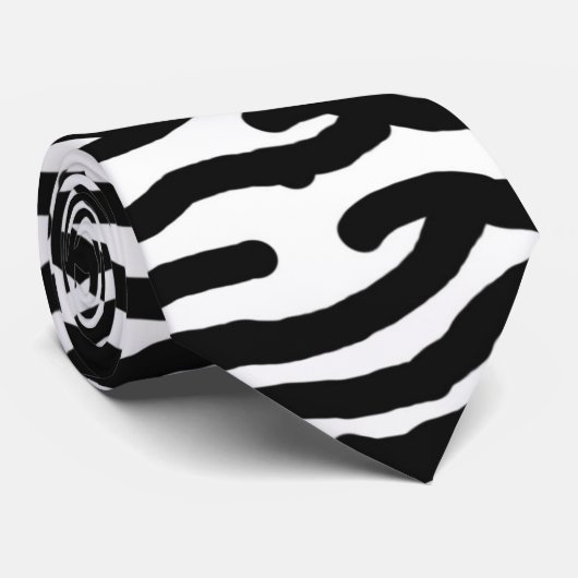 Zebradruck-Krawatte Krawatte (Gerollt)