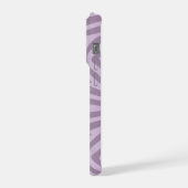 Zebradruck lila Handy Case iPhone Hülle (Linke Seite)