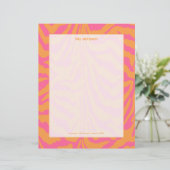 Zebradruck, Retrofarben Briefbogen (Stehend Vorderseite)