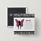 Zebradruck Sammlungs-Knopf Button (Vorne & Hinten)