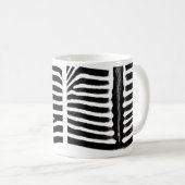 Zebradruck (schwarz) kaffeetasse (VorderseiteRechts)