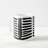 Zebradruck (schwarz) kaffeetasse (Vorderseite Links)