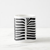 Zebradruck (schwarz) kaffeetasse (Mittel)