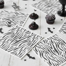 Zebradruck Schwarz-Weiß-Party