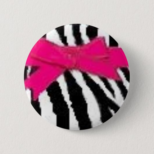 Zebradruck und Bogenknopf Button (Vorderseite)