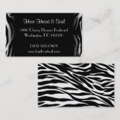 Zebradruck Visitenkarte (Vorne/Hinten)