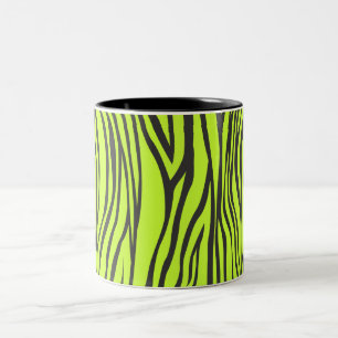 Zebradruck Zweifarbige Tasse