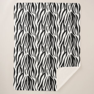 Zebradruckdecke Sherpadecke