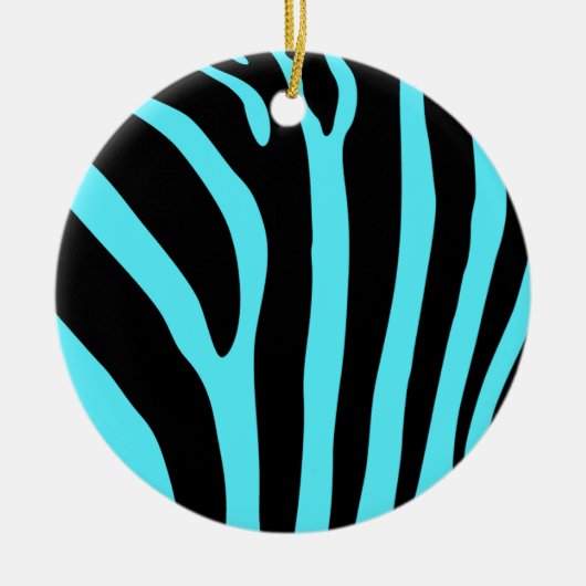 Zebradruckverzierung Keramikornament (Vorne)