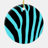 Zebradruckverzierung Keramikornament (Hinten)
