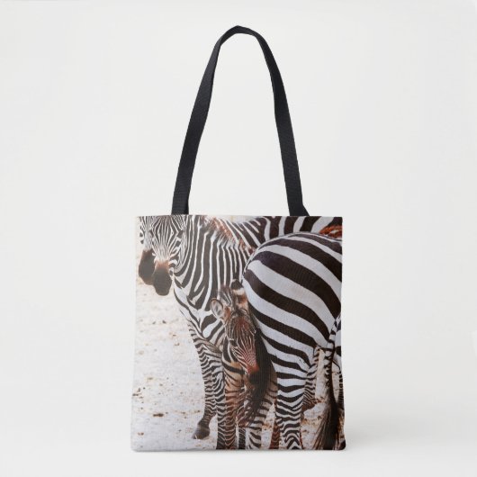 ZEBRAFAMILIE TASCHE (Vorderseite)