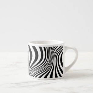 Zebrafell-Druck-Textur-Muster Espressotasse
