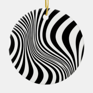 Zebrafell-Druck-Textur-Muster Keramik Ornament