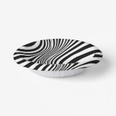 Zebrafell-Druck-Textur-Muster Pappteller (Gewinkelt)