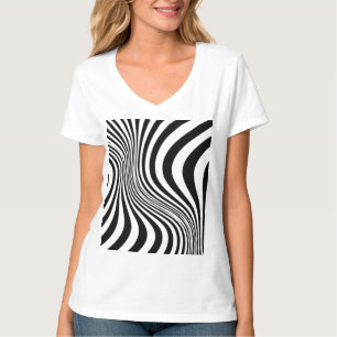 Zebrafell-Druck-Textur-Muster T-Shirt