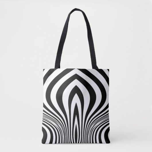 Zebrafell-Druck-Textur-Muster Tasche (Vorderseite)