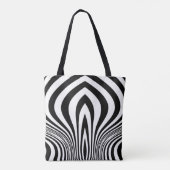 Zebrafell-Druck-Textur-Muster Tasche (Rückseite)