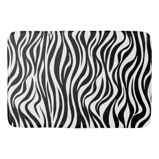 Zebrafelldruck Badematte (Vorderseite)