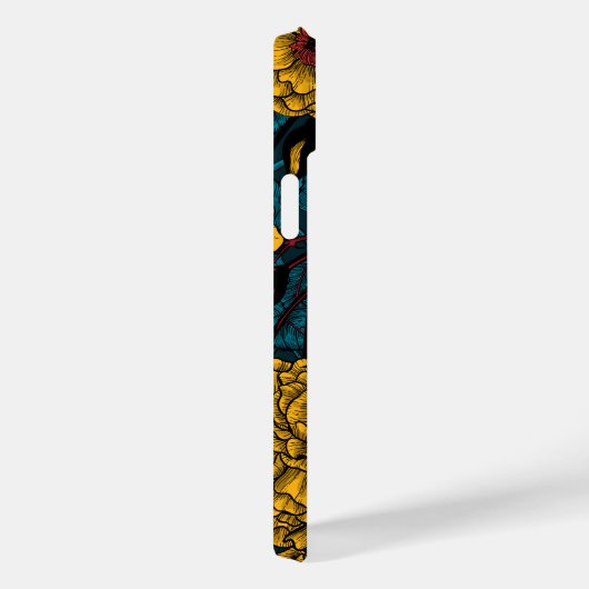 Zebrafinch und Rose Case-Mate iPhone Hülle (Rückseite / Rechts)