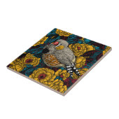 Zebrafinch und Rose Fliese (Seite)