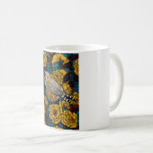 Zebrafink und Rosenbusch Kaffeetasse (VorderseiteRechts)