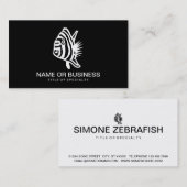 Zebrafischsymbol Visitenkarte (Vorne/Hinten)