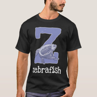 Zebrafish Alphabet Letter Fish Kids T-Shirt