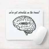 Zebrafish auf dem Gehirn mousepad (Mit Mouse)