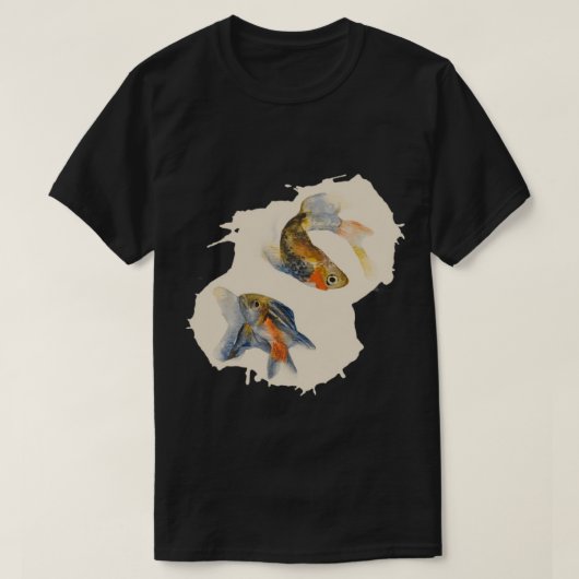 Zebrafish Danio rerio wassercolor T-Shirt (Design vorne)