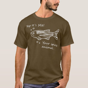 Zebrafish Geist Tier dunkler Hintergrund T-Shirt