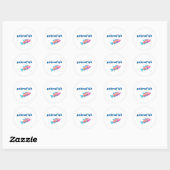 Zebrafish Sticker (Blatt)