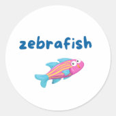 Zebrafish Sticker (Vorderseite)