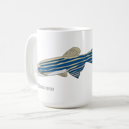 Zebrafish-Tasse Kaffeetasse (Vorderseite Links)