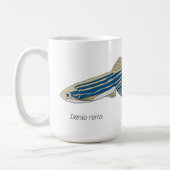 Zebrafish-Tasse Kaffeetasse (Links)