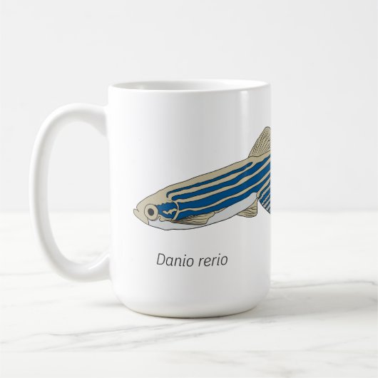 Zebrafish-Tasse Kaffeetasse (Links)