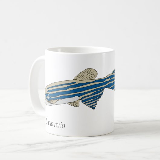 Zebrafish-Tasse Kaffeetasse (Vorderseite Links)