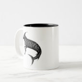 Zebrafish Tasse seltsam und lustig! (Vorderseite Links)