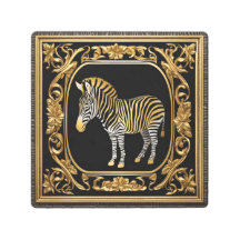 Zebragoldrahmen und schwarzer Zierrahmen