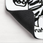 Zebraham-I-Liebe-Kontrast Mousepad (Ecke)